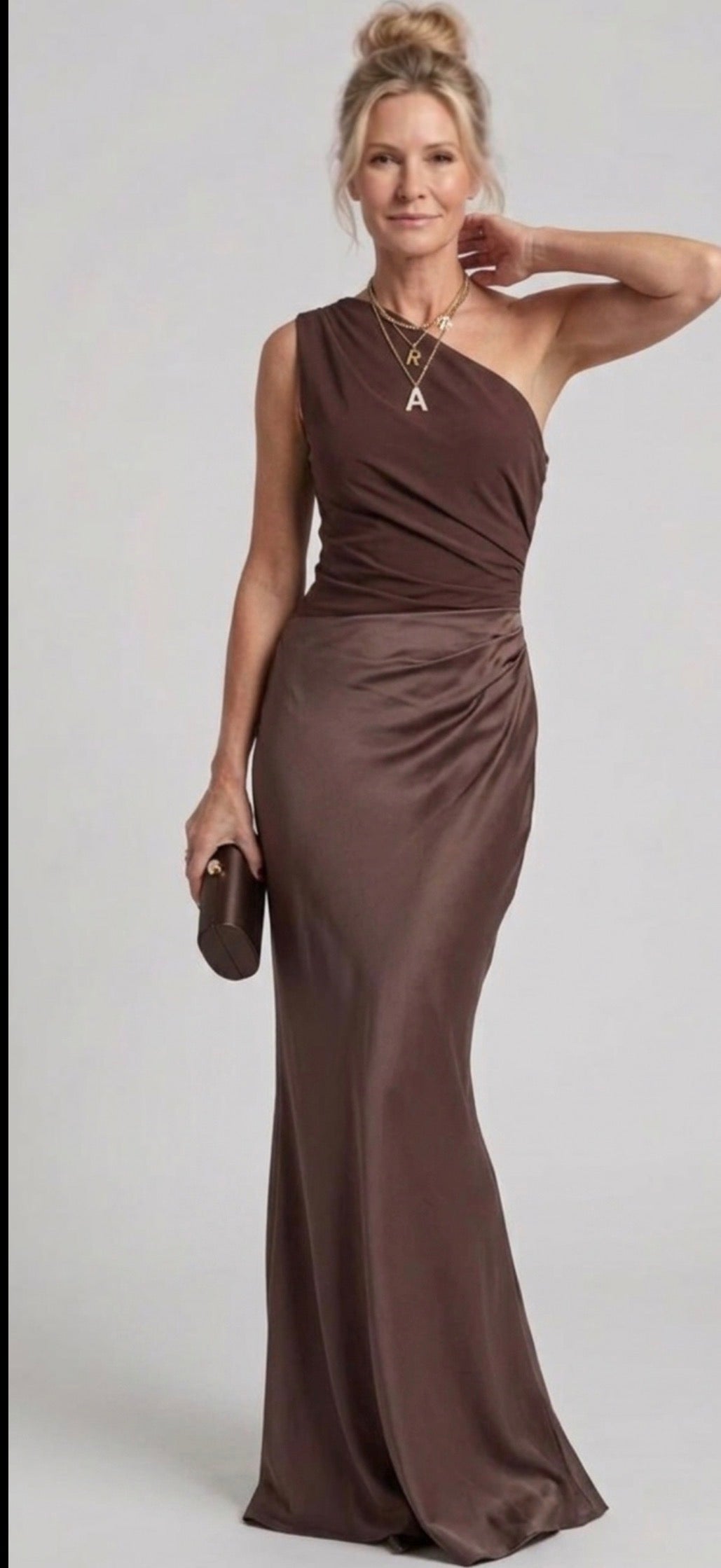 Florence | Maxi Dress with a Guilt in Satin
