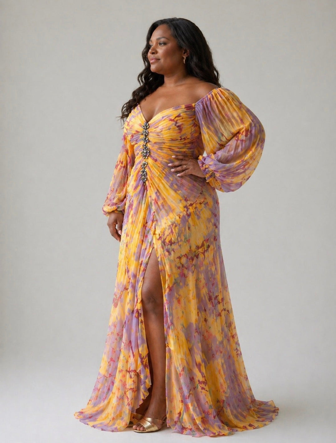 Kathleen | Elegant Dress with V-Neck