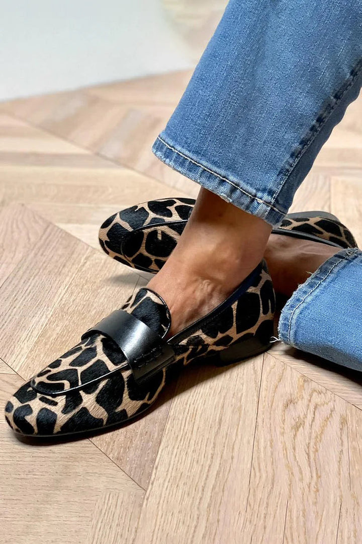 Daphne | Animal Print Loafers