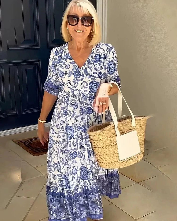 Rosetta | V-Neck Bohemian Dress