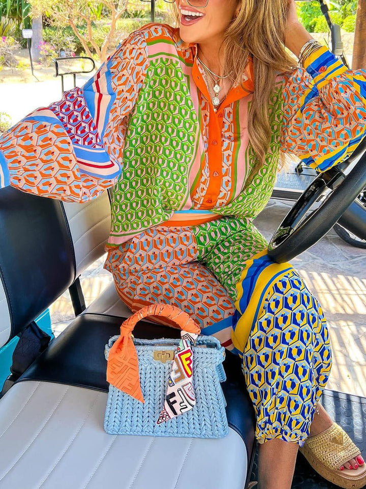 Josephine | Tropical Look Colourful Unique Shirt