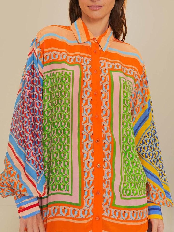 Josephine | Tropical Look Colourful Unique Shirt