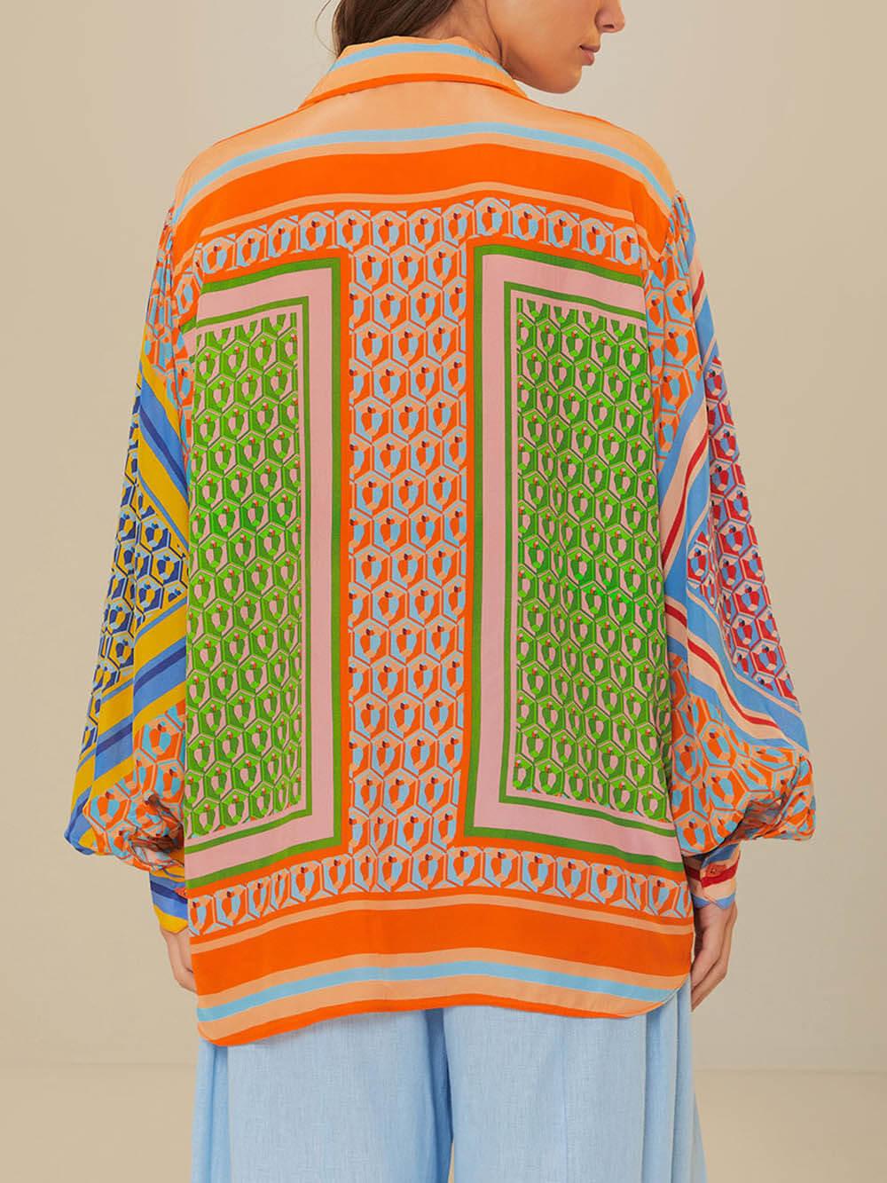 Josephine | Tropical Look Colourful Unique Shirt