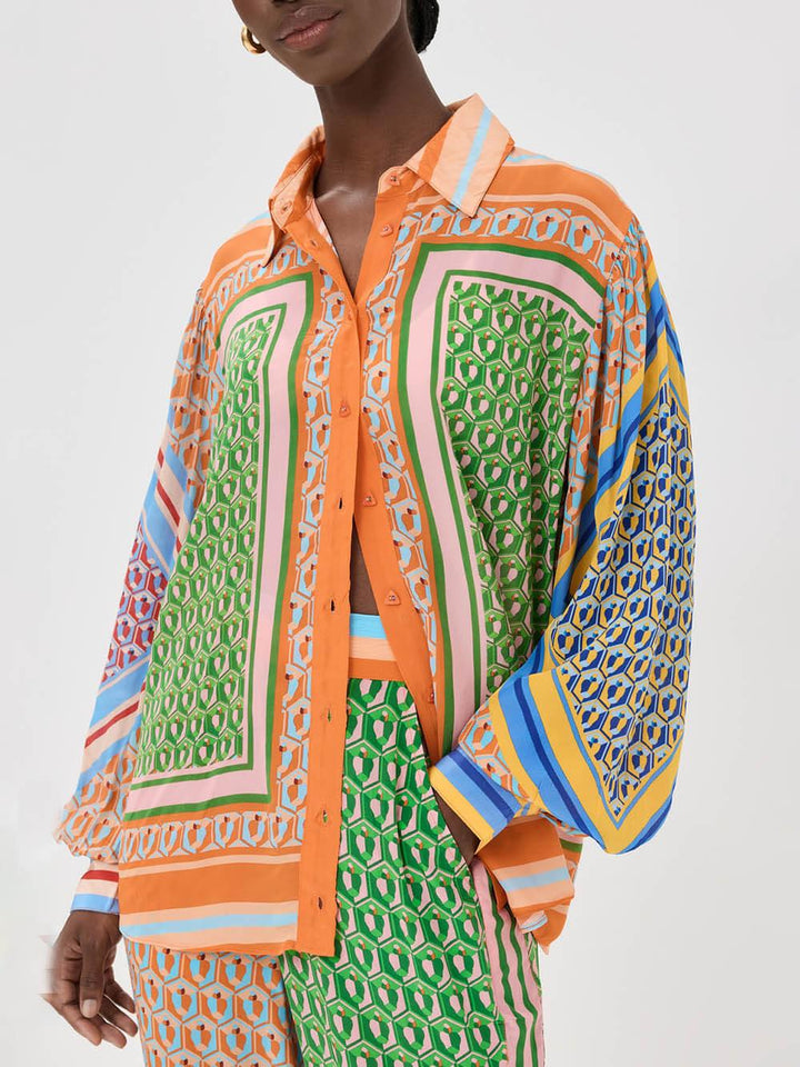 Josephine | Tropical Look Colourful Unique Shirt