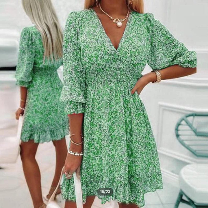 Thessaly | Elegant Floral Maxi Dress-