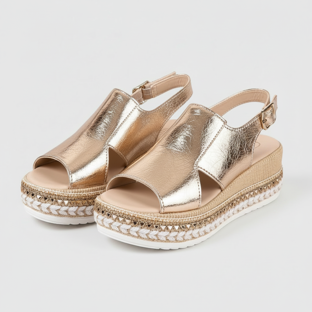 Veronica | Supportive Sandals (Gold)