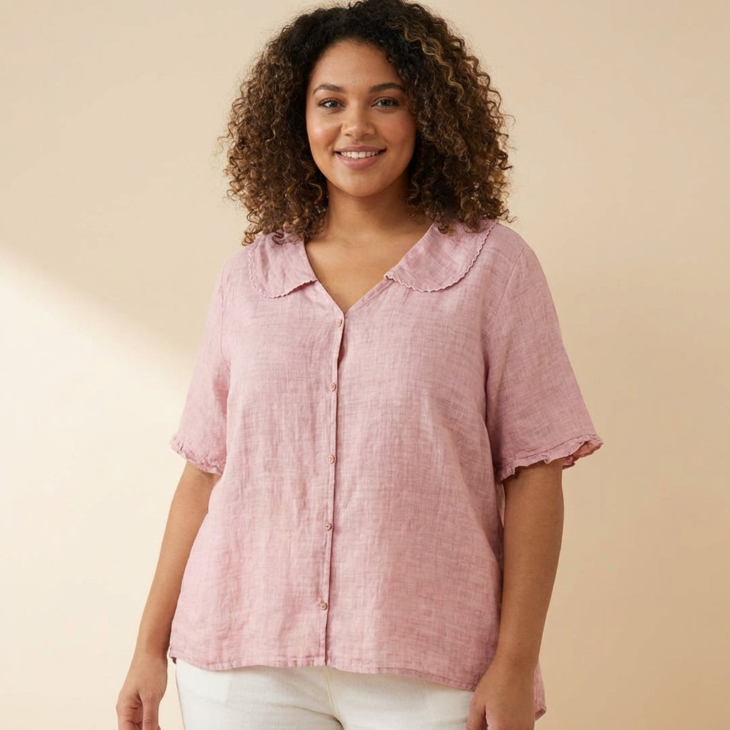Calliope | Vintage Blouse with Button Detail
