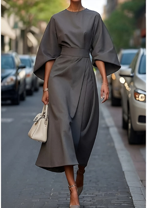 Lissey | Minimalist Belted Luxe Dress