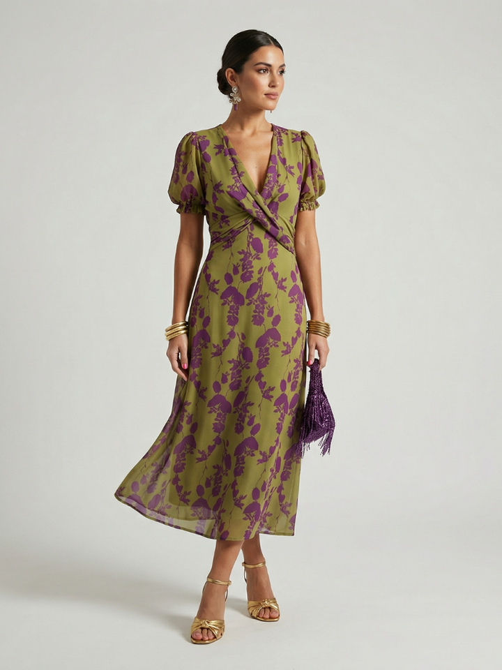 Rose | Relaxed Floral Midi Dress