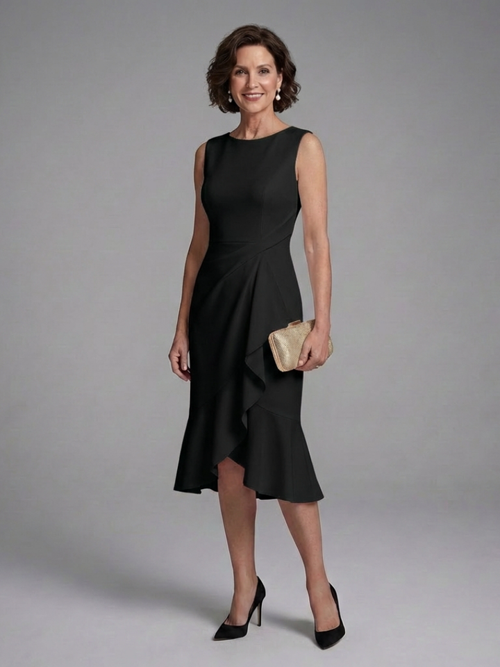 Cosima | Sleeveless Wrap Detail Midi Dress