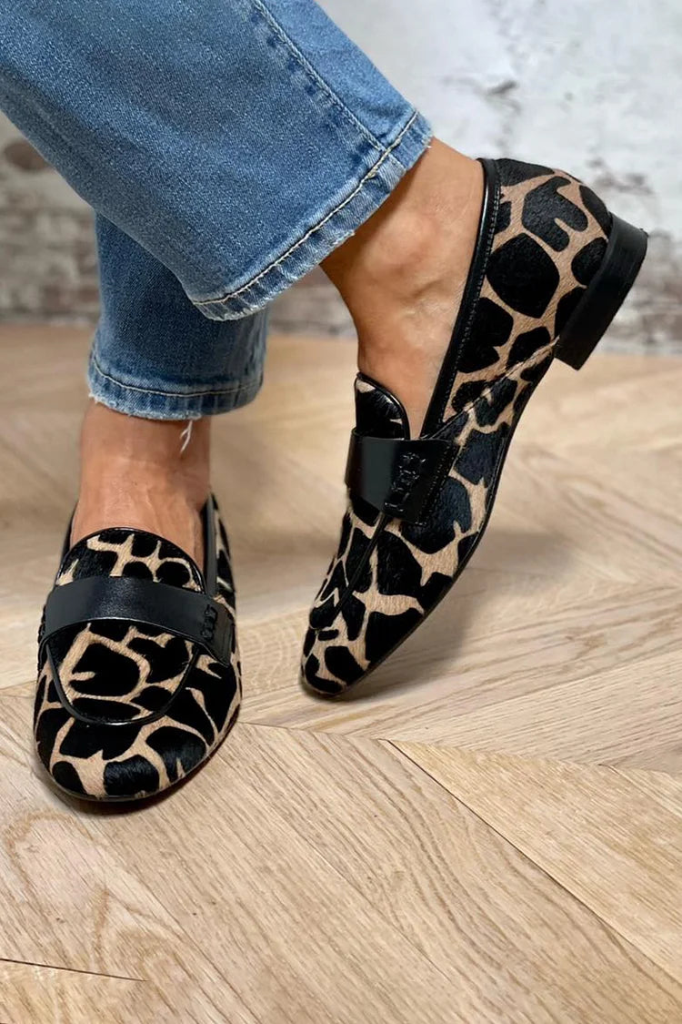Daphne | Animal Print Loafers