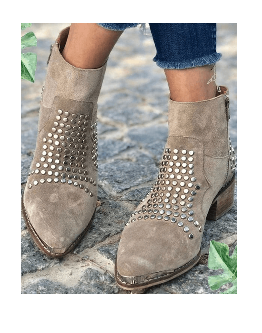 Lily | Studded Edge Boots