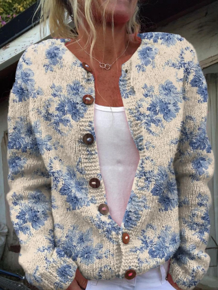 Daysie | Vintage Print Cardigan Sweater