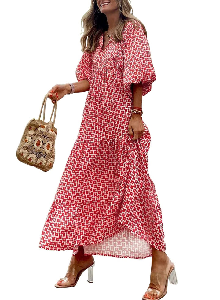 Nina | Floral Boho Maxi Dress