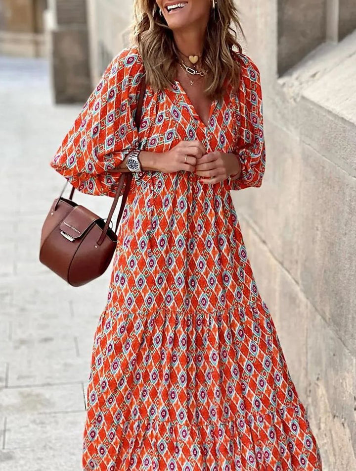 Nina | Floral Boho Maxi Dress