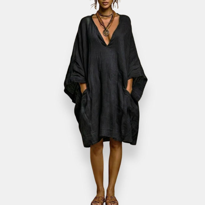 Brenda | Oversized V-Neck Dress