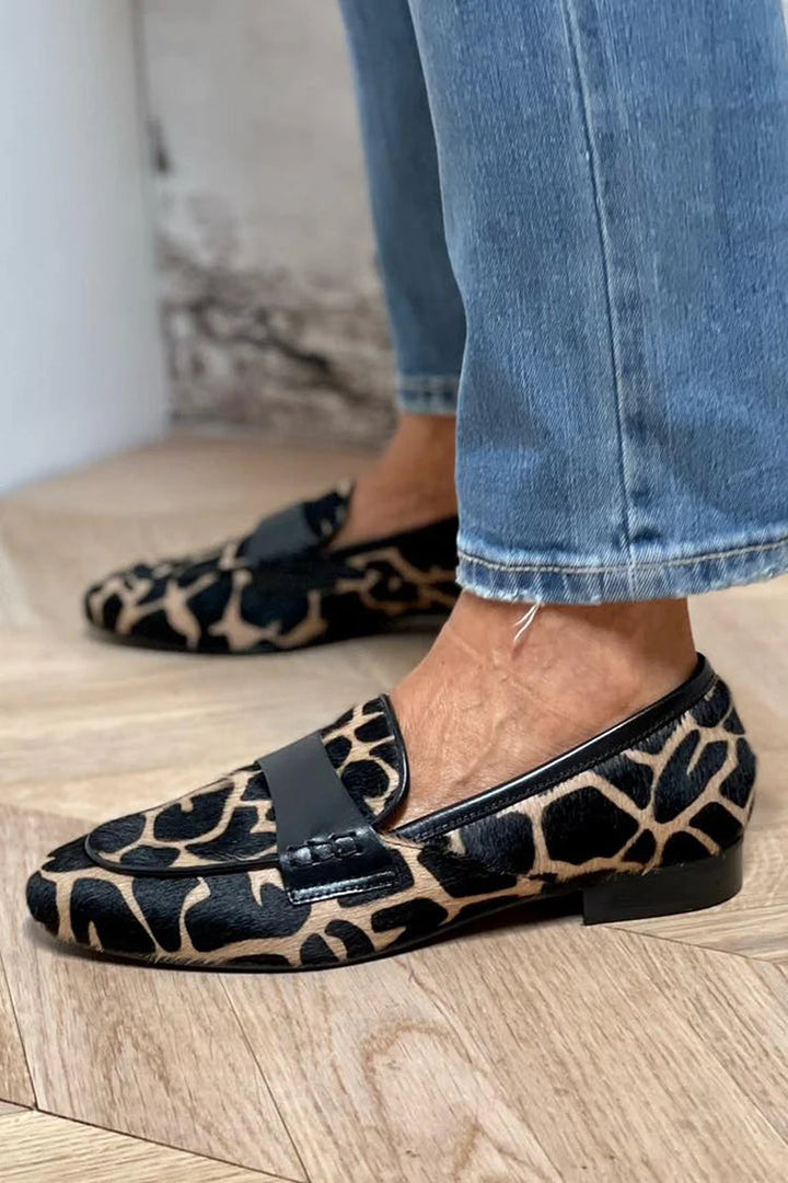 Daphne | Animal Print Loafers