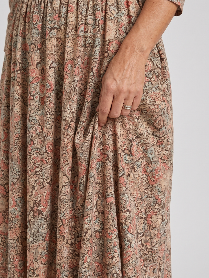 Picao | Vintage Front Three Quarter Sleeve Midi Dress