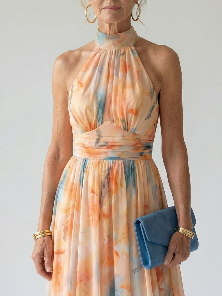 Scarlett | Soft Halter Midi Dress