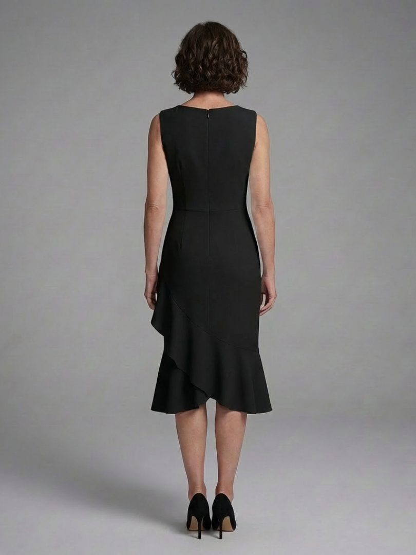 Cosima | Sleeveless Wrap Detail Midi Dress