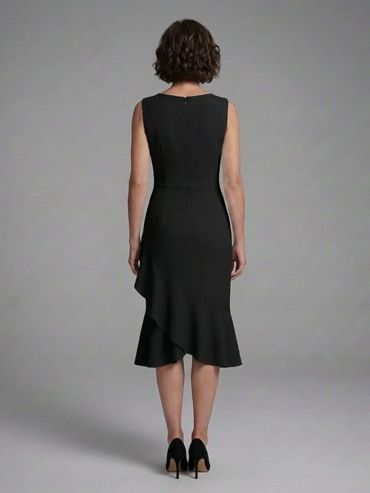 Cosima | Sleeveless Wrap Detail Midi Dress