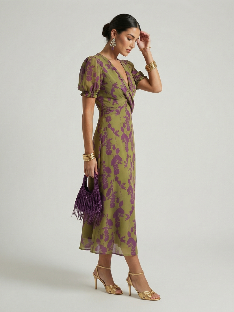 Rose | Relaxed Floral Midi Dress