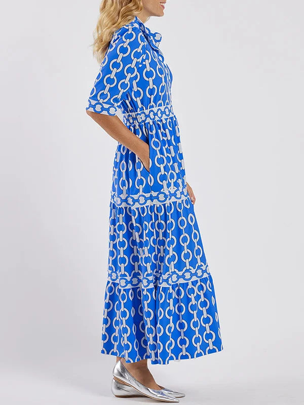 Hazel | Chain Link Midi Dress