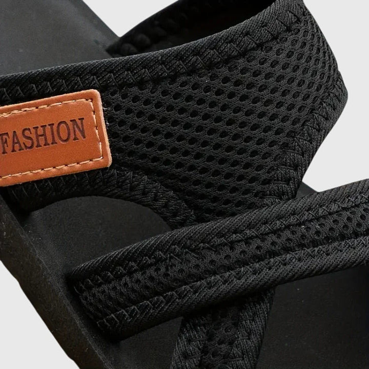 Isabelle | Sporty Cross Strap Slide Sandals