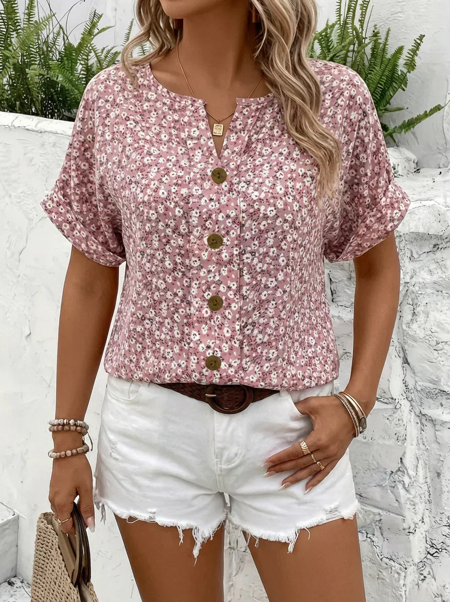 Astrid | Chic Floral Print Blouse