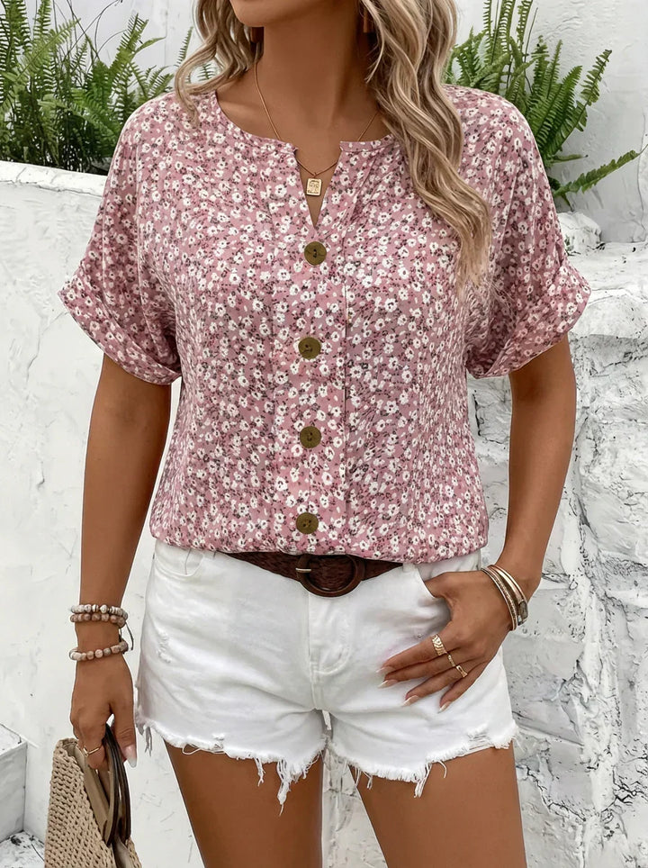 Astrid | Chic Floral Print Blouse