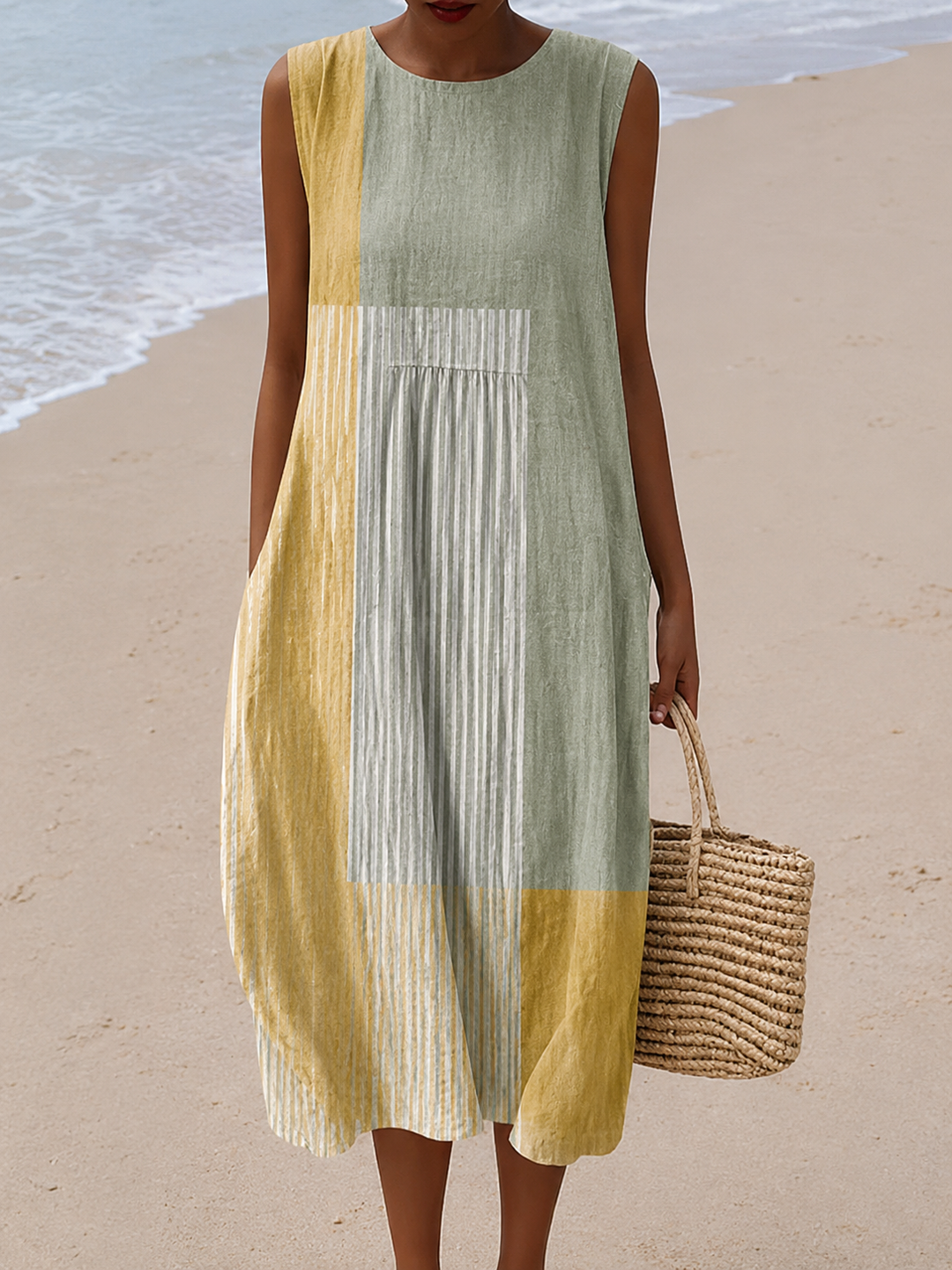 Nina Printed Midi Dress