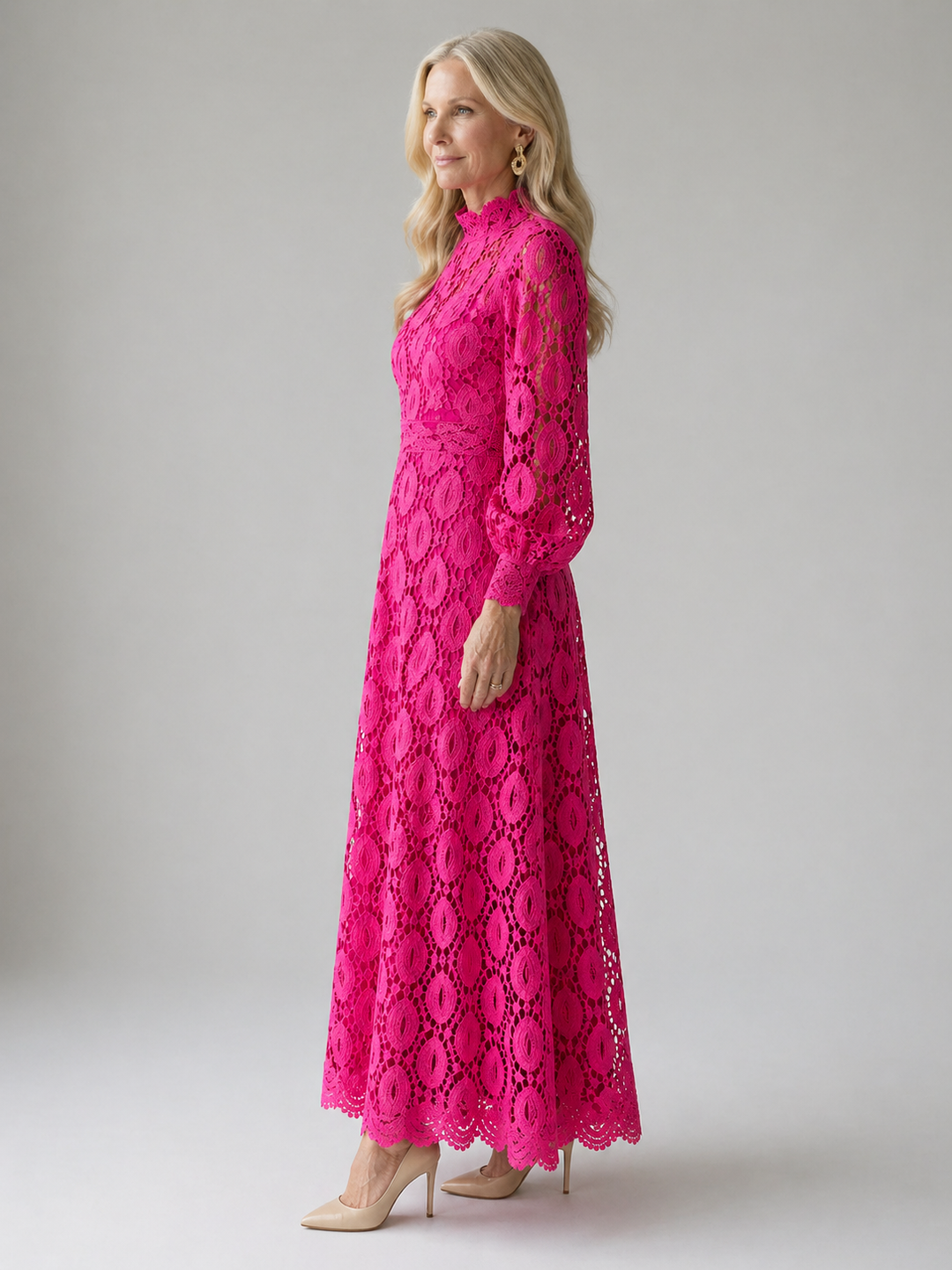 Naomi | Lace Midi Dress