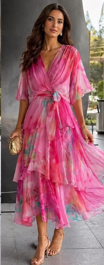 Eliza | Layered Floral Sun Dress