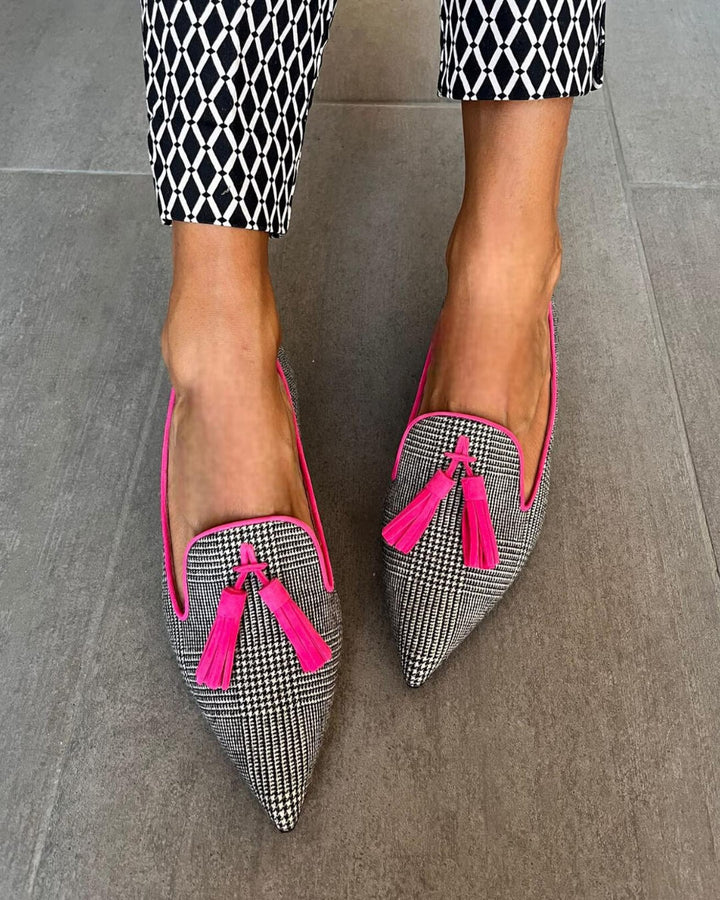 Saylor | Fluo Fringe Loafers