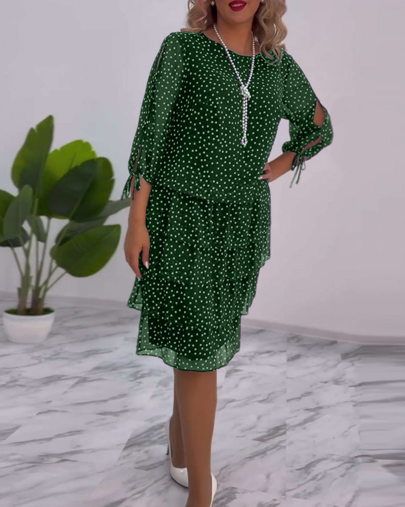 Tilly | Polka Dot Layered Dress