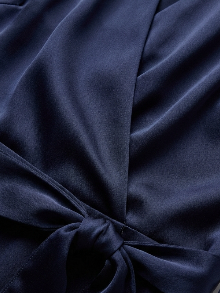 Briony | Halter Wrap Tie High Low Dress