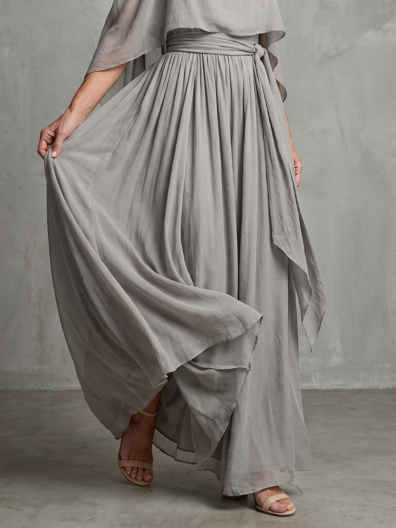 Marisa | Layered Cold Shoulder Wide Leg Set
