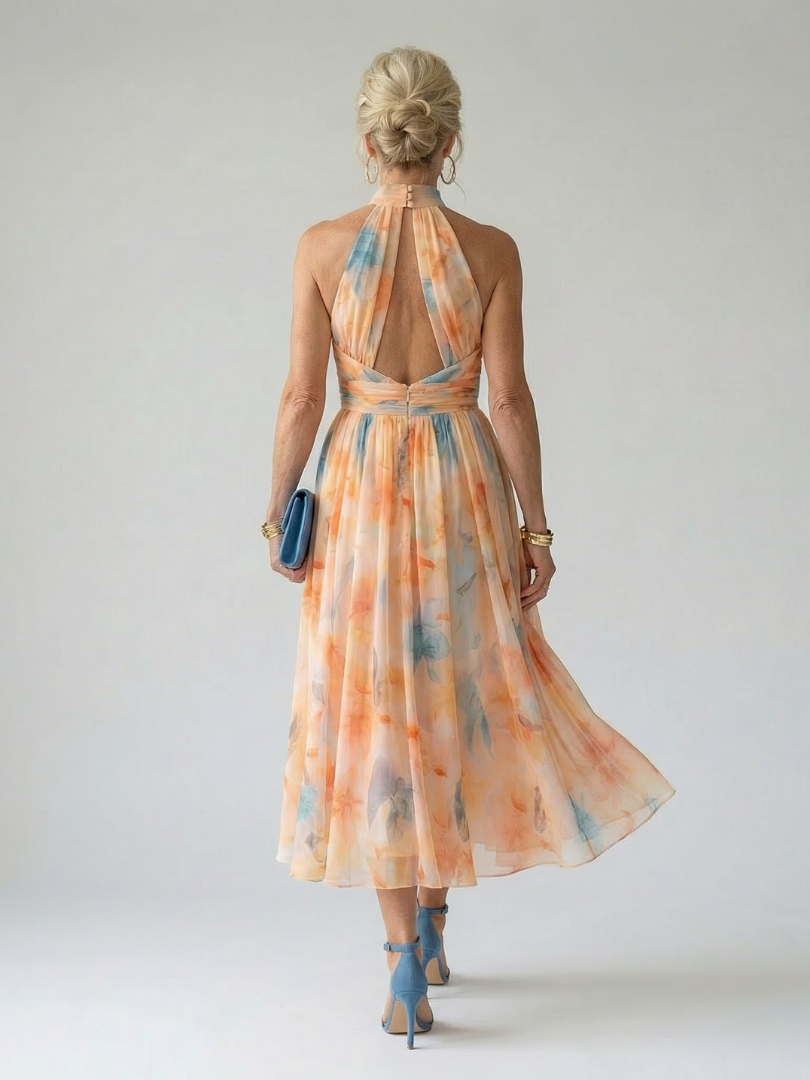 Scarlett | Soft Halter Midi Dress