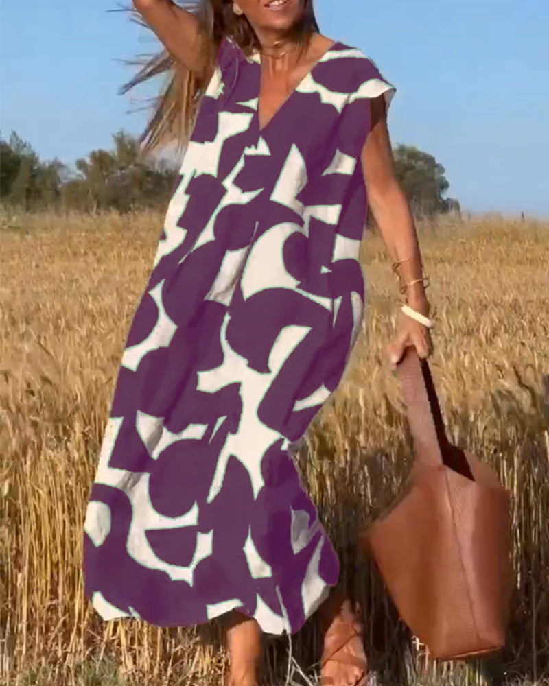 Kendall | Relaxed Abstract Dress