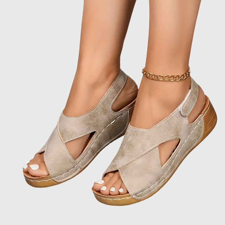 Angeline | Cutout Slingback Comfort Sandals