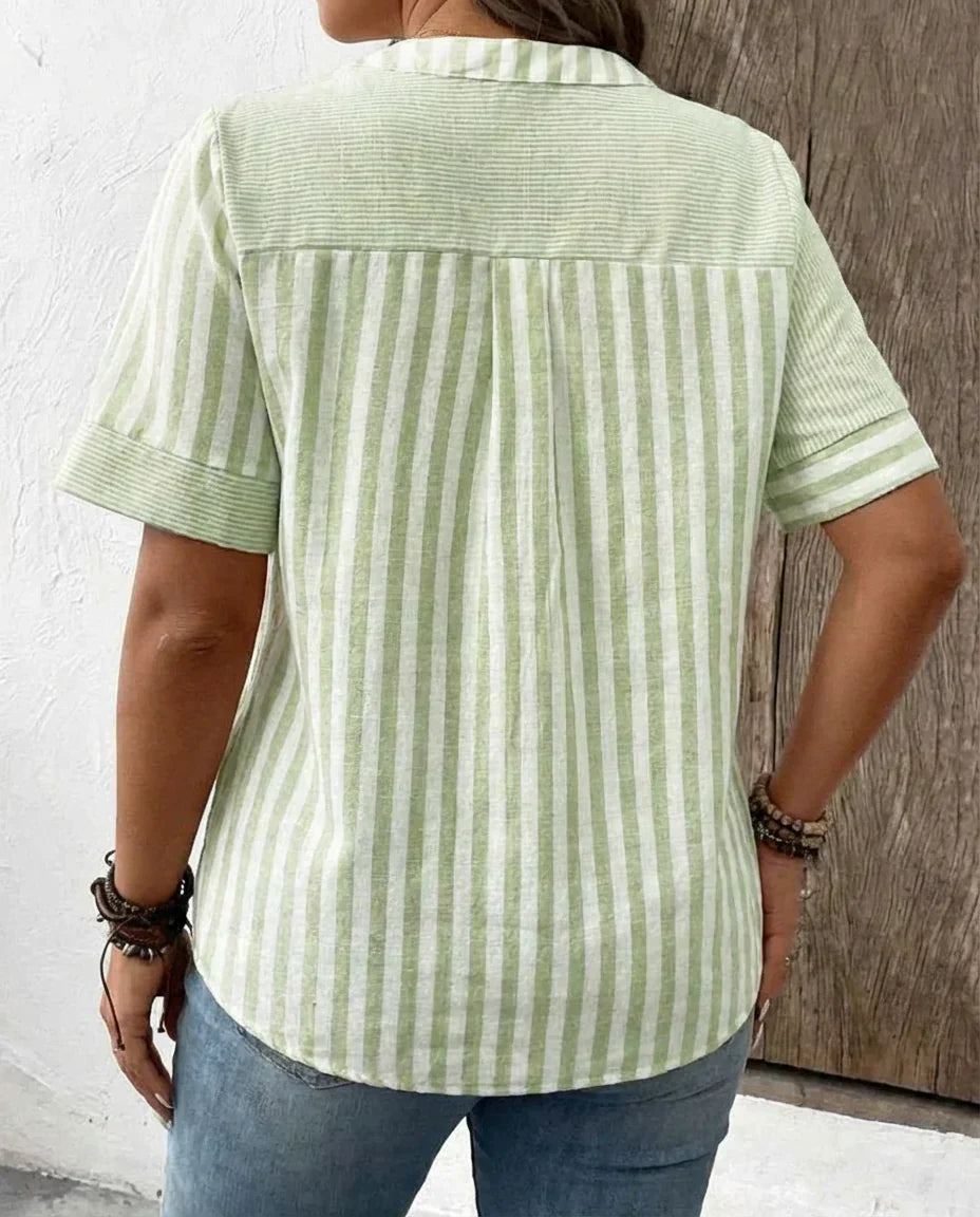 Frankie | Soft Striped Blouse
