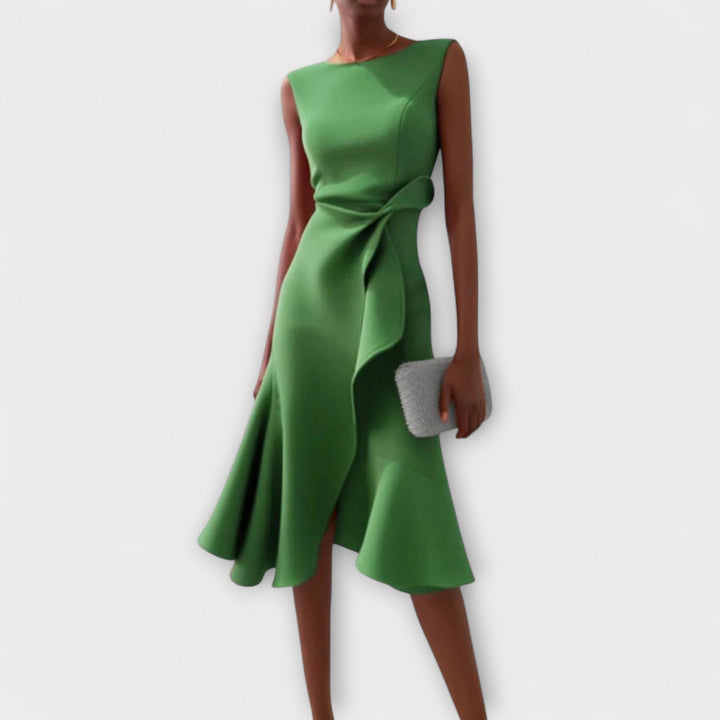 Nora | Draped Asymmetric Midi