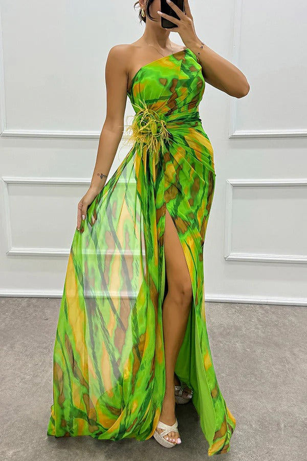 Helen | Vibrant Draped Dress