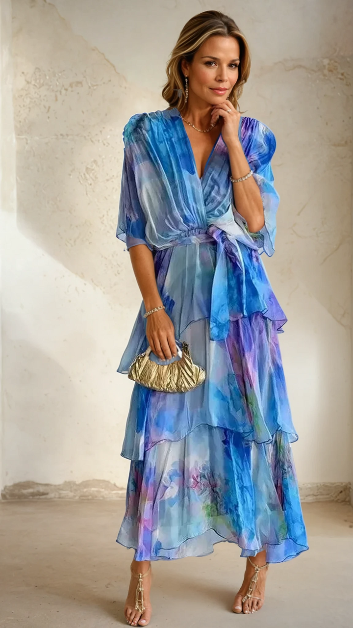 Eliza | Layered Floral Sun Dress