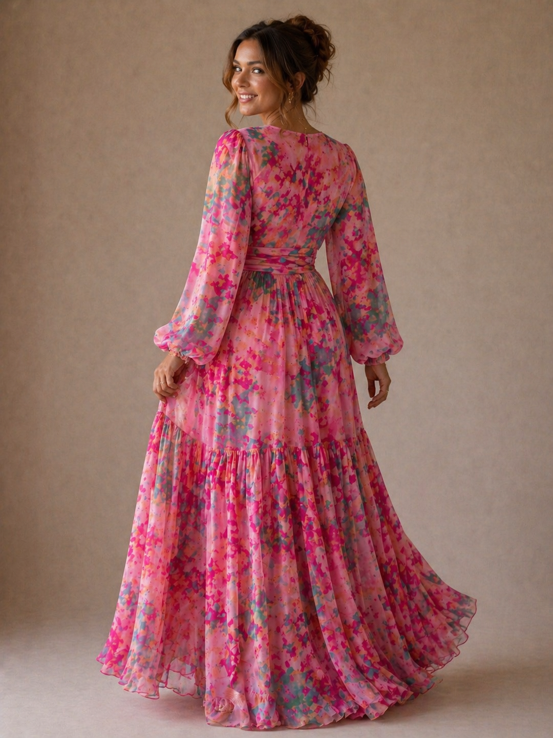 Lydia | Wrap Dress with Floral Print