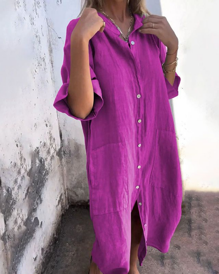 Iris | Boho Shirt Dress