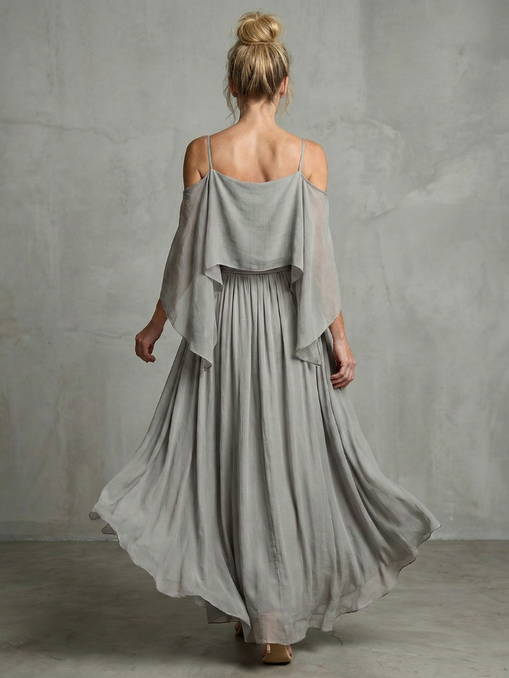 Marisa | Layered Cold Shoulder Wide Leg Set