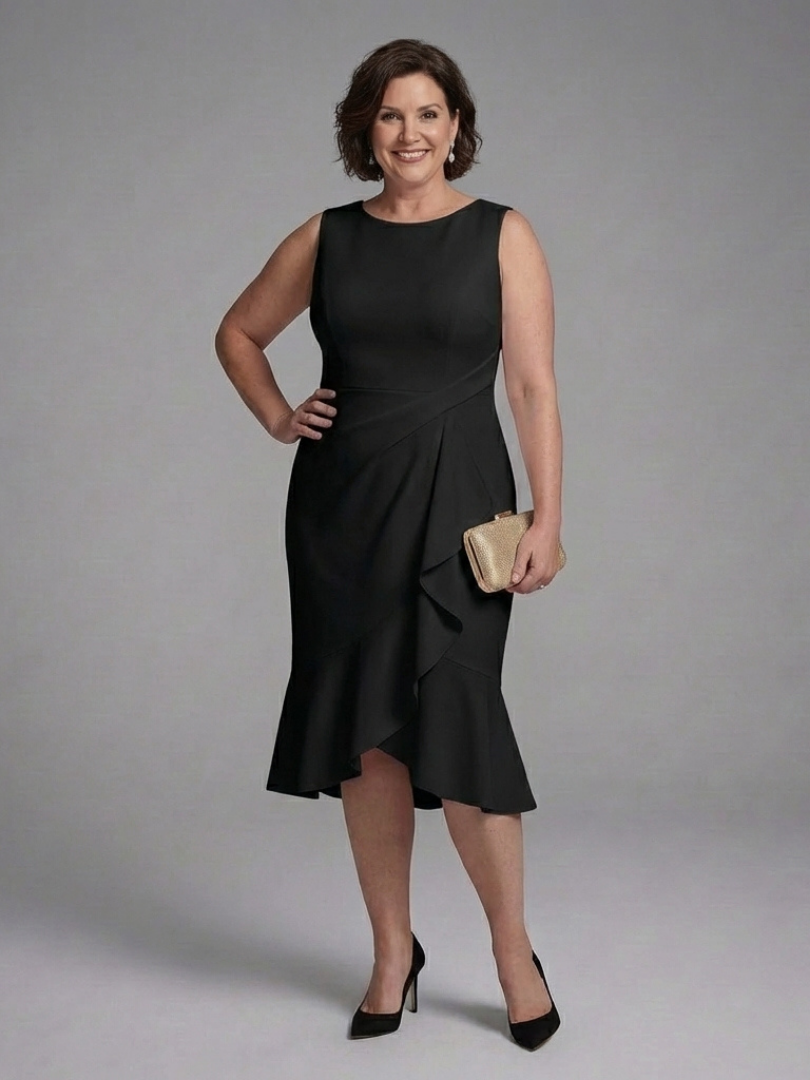 Cosima | Sleeveless Wrap Detail Midi Dress