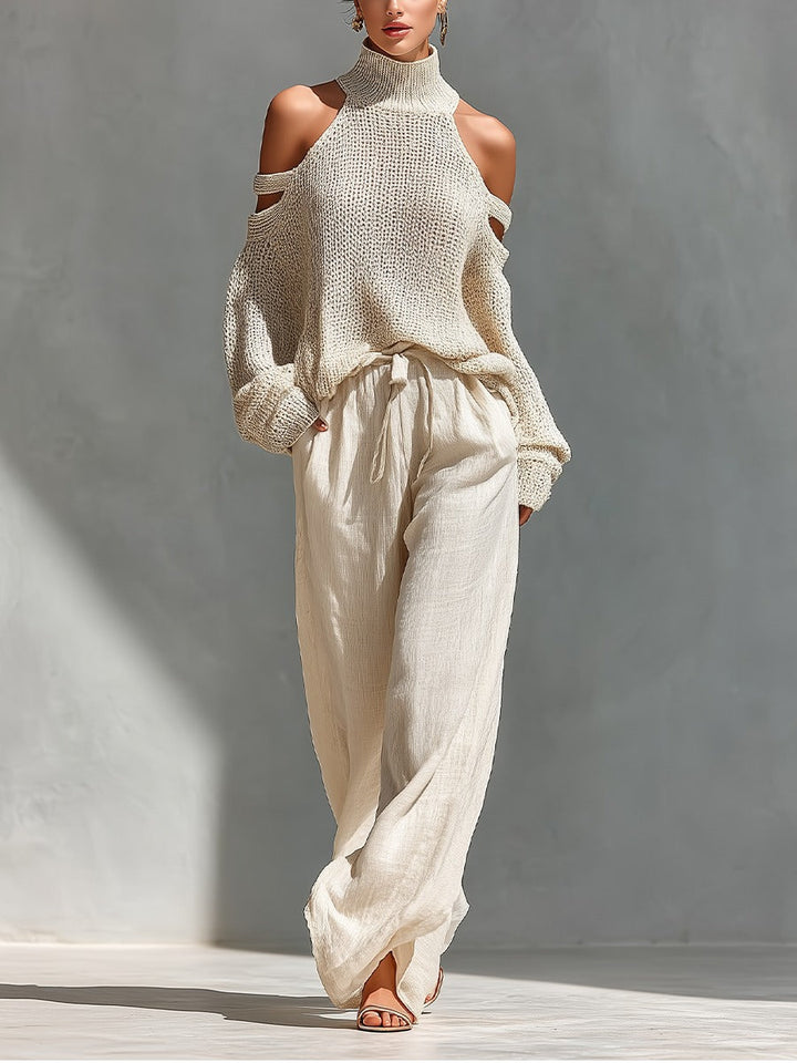 Sarah | Knit and Linen Fashion Set