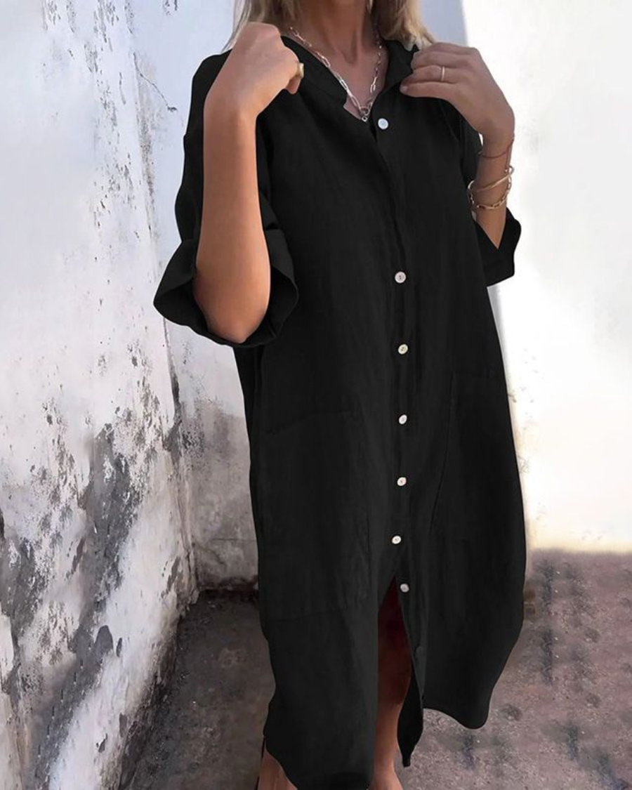 Iris | Boho Shirt Dress